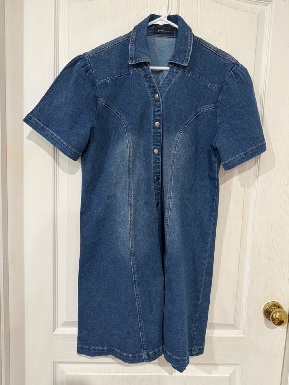 FINAL PRICE Goodtime USA Blue Denim Button-Front Dress